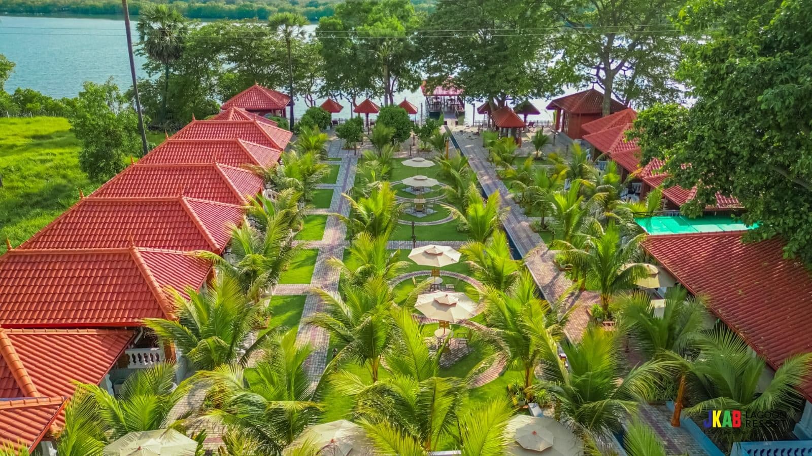 JKAB Lagoon Resort Aerial View